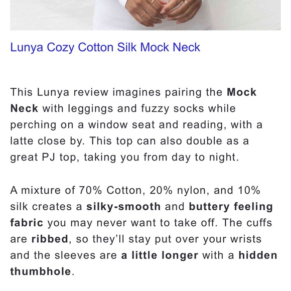 Lunya mock neck knit top - Picture 2 of 5